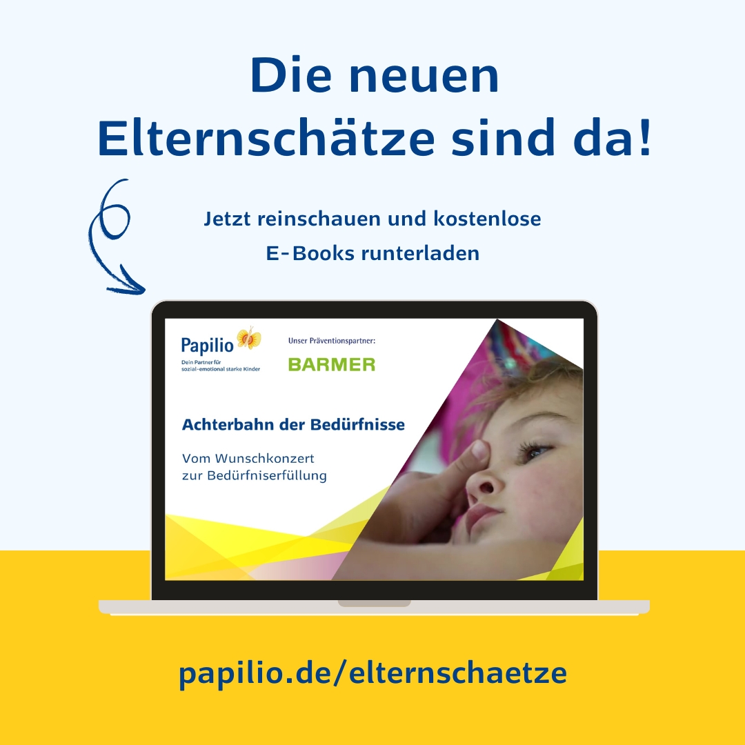 Die neuen Papilio-Elternschätze sind da! Hinweis auf die neuen Papilio-Elternschätze.